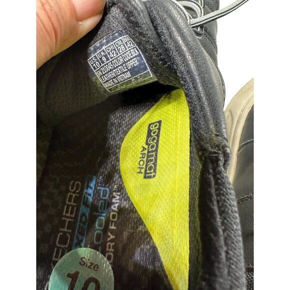 Skechers Relaxed Fit Memory Foam Mens Size 10 M Black Tie Casual Comfort Shoes - Picture 9 of 9